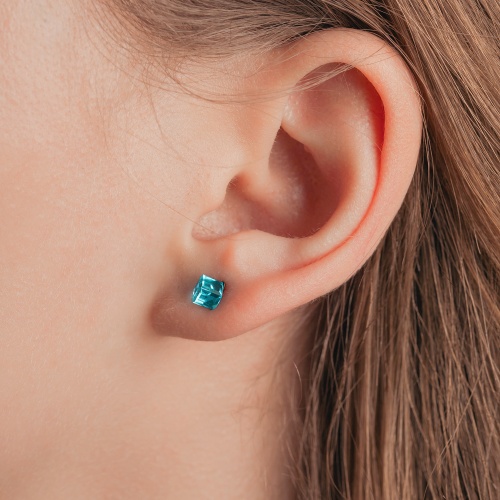 Пусеты Fiore Luna  Aquamarine, SWE2127/1 A S фото 4